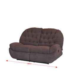 Alternative view of ROMEO 2S BOUCLE BROWN RECLINER