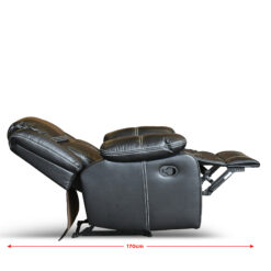 Alternative view of IMAGINE 1S BLACK RECLINER