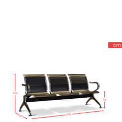 Alternative view of TAD B03A# GANG CHAIR