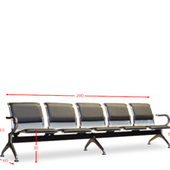 Alternative view of TAD C05A# LEATHER AIRPORT CHAIR