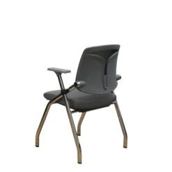 Alternative view of J183C GRAY WITH WRITTING PAD VISITOR CHAIR