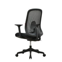 Alternative view of J197B BLACK OFFICE CHAIR