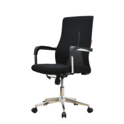 J165B BLACK OFFICE CHAIR