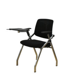 J183C BLACK WITH WRITTING PAD VISITOR CHAIR