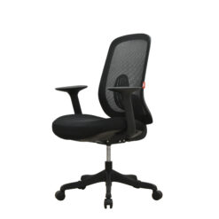 J197B BLACK OFFICE CHAIR
