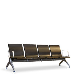 TAD P-1807-4 BLACK AIRPORT CHAIR