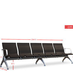 Alternative view of TAD P-1807-5 BLACK AIRPORT CHAIR