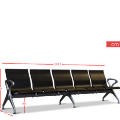 Alternative view of TAD PU-B5016 BLACK AIRPORT CHAIR