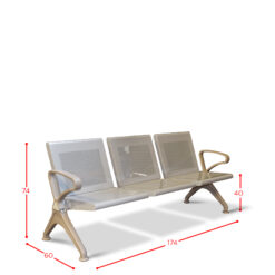 Alternative view of TAD Q03 GANG CHAIR