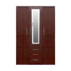 ATKINS 3D120 WALNUT METAL WARDROBE