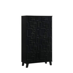 BLACK SC 4D SHOE RACK