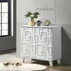 WHITE SC 2D SHOE RACK