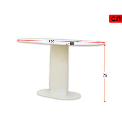 Alternative view of CALDWELL WHITE TABLE