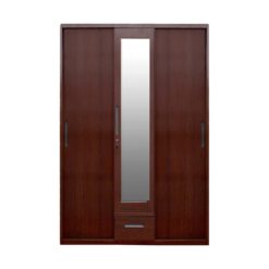 LINDSAY SL120 WALNUT METAL WARDROBE