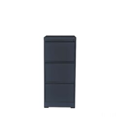 TAI-176 BLACK METAL 3 DRAWER FILE CABINET