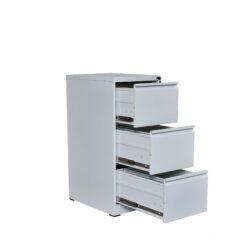 Alternative view of TAI-176 LIGHT GRAY METAL 3 DRAWER FILE CABINET