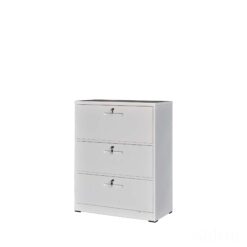 TAI-185 WHITE METAL 3 DRAWER FILING CABINET