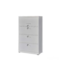 TAI-186 WHITE METAL 4 DRAWER FILING CABINET