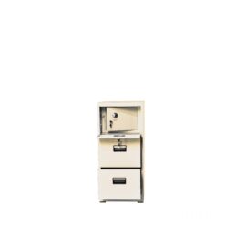 Alternative view of TAI-F00 BEIGE METAL 3 DRAWER FILE CAB WITH SAFE