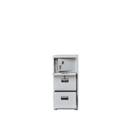 Alternative view of TAI-F00 LIGHT GRAY METAL 3 DRAWER FILE CAB WITH SAFE
