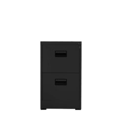 TAI-172 BLACK METAL 2 DRAWER FILE CABINET