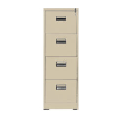 TAI-174 BEIGE METAL 4 DRAWER FILE CABINET