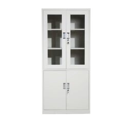 TAI-239 LIGHT GRAY METAL 4 DOOR FILE CABINET
