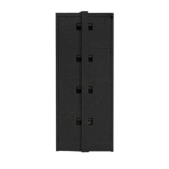TAI-F020 BLACK METAL 4 DRAWER FILE CABINET