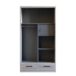 Alternative view of ALLEN SL90 NATURAL METAL WARDROBE