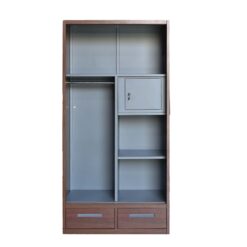 Alternative view of ALLEN SL90 WALNUT METAL WARDROBE