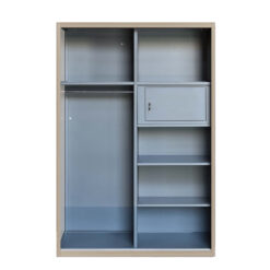 Alternative view of BECA SL120 NATURAL METAL WARDROBE