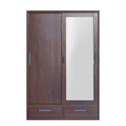 ALLEN SL120 WALNUT METAL WARDROBE