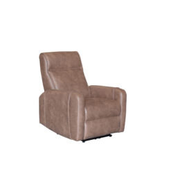 6055 BROWN LEATHER POWER RECLINER