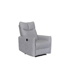 6073-1R FABRIC GRAY POWER RECLINER