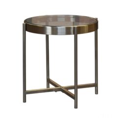 TAN SIDE TABLE