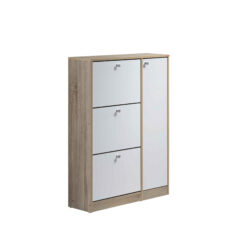 SC0017 SONAMA + WHITE SHOE CABINET