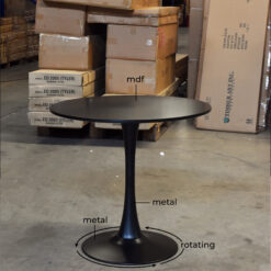 Alternative view of T-001 BLACK DINING TABLE