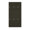 TAI-276 BLACK 6D METAL LOCKER