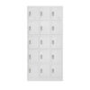 TAI-282 LIGHT GRAY 15D METAL LOCKER
