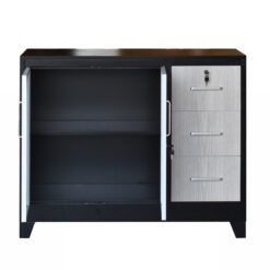 Alternative view of TUNIS 2 DOORS 3DRAWERS METAL CABINET