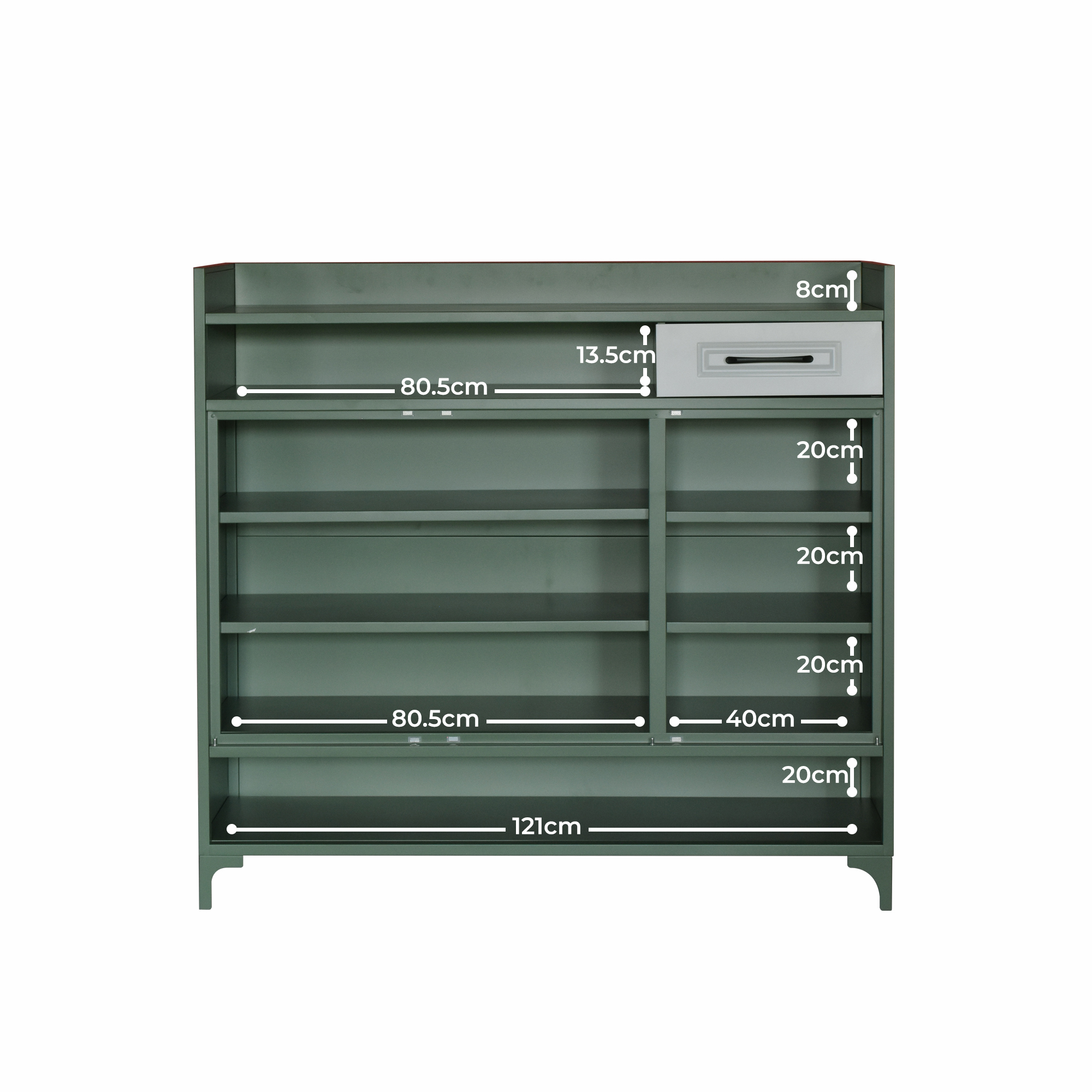 DELL METAL SHOE CABINET - Image 3